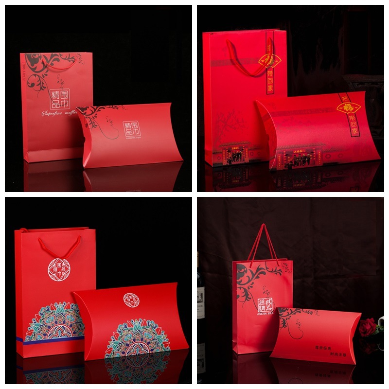 精美围巾礼盒丝巾礼品手提袋披肩包装礼品盒包装现货厂家直供