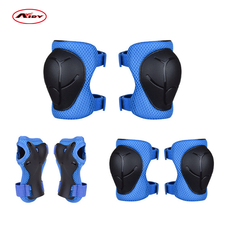 AIDY suministro de fábrica patinaje sobre ruedas para niños traje de equipo de protección equilibrio coche patineta rodillera almohadilla de codo almohadilla de mano mina conjunto de seis piezas