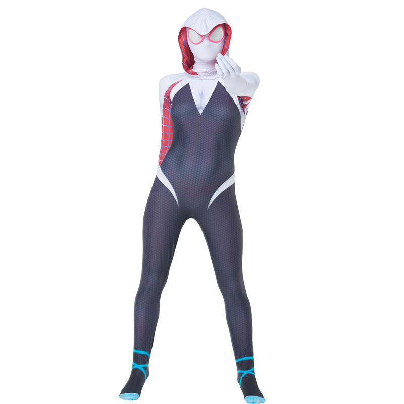 Halloween Hot Sale Spider Gwen Female Spider/Spider/Gwen Zipup Stacy Spiderman Parallel Universe 2