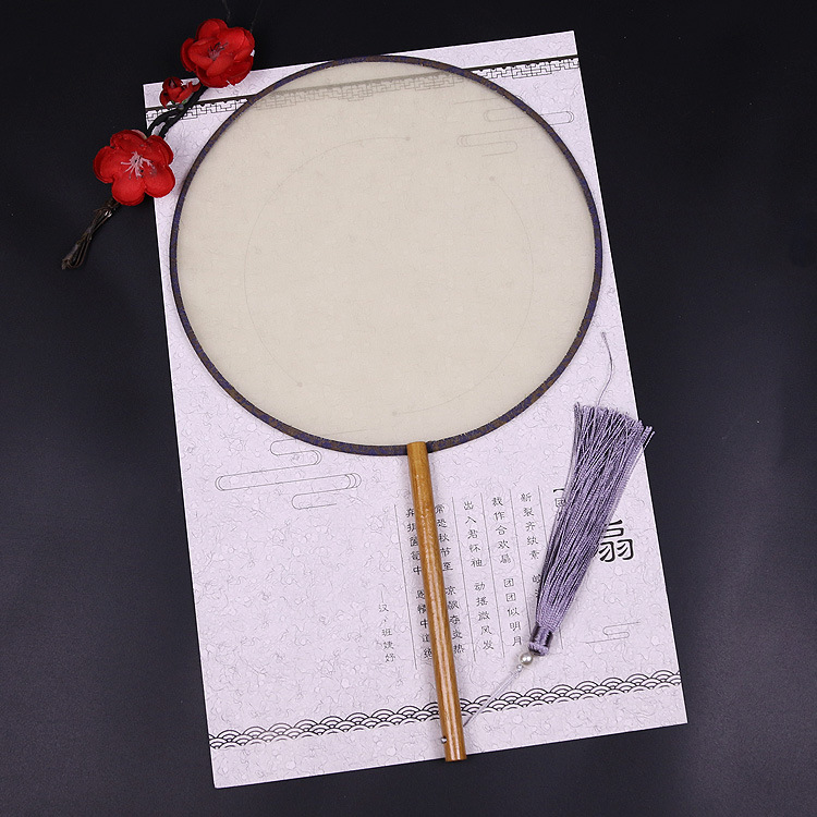 Imitación clásica Palacio ventilador estilo antiguo seda cara Palacio ventilador caligrafía y pintura DIY hecho a mano en blanco ventilador fábrica al por mayor