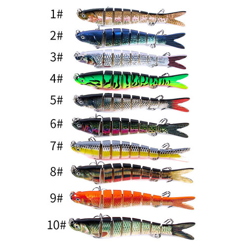 Knotted Fish Hengjia Fishing Gear Luya Fishing Bait 10 Colors Submersible Long-Range Fishing Bait Fishing Gear Fake Bait Knotted Fish Hard Bait Wholesale