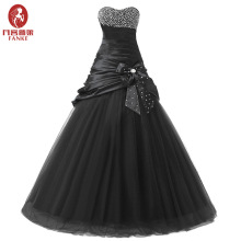 婚纱拖尾新款跨境无袖外贸女装亚马逊性感抹胸亮片长款连衣裙大码