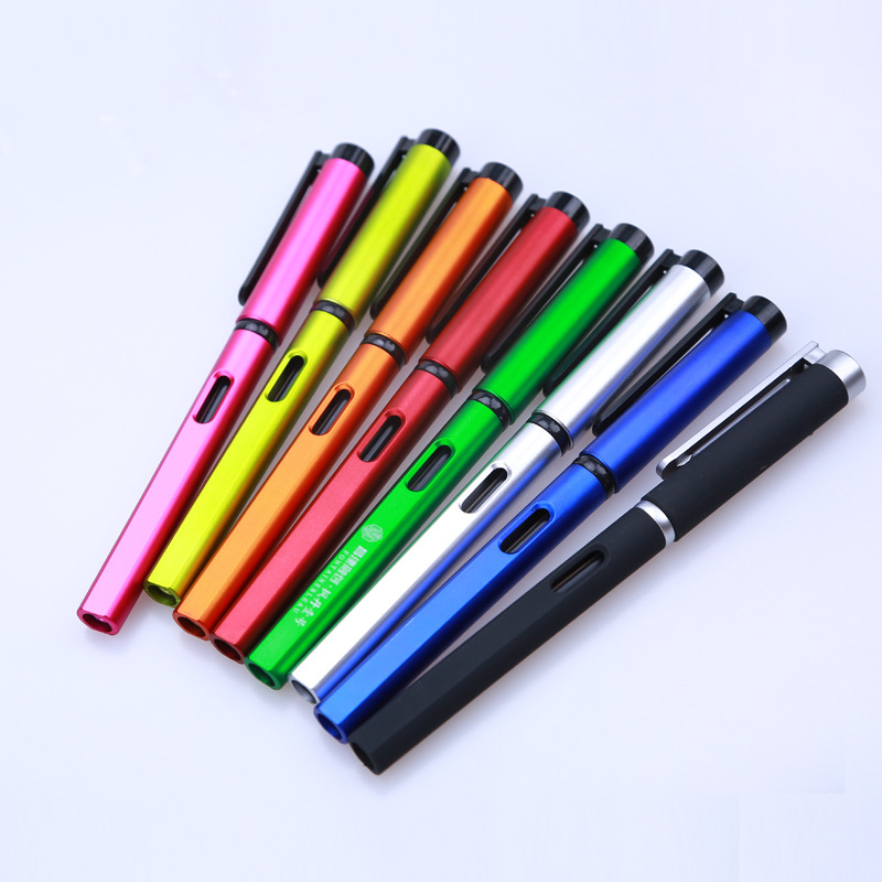 Gran capacidad de metal pintura gel pluma publicidad pluma logotipo firma pluma prescripción pluma hotel pluma QR código helado