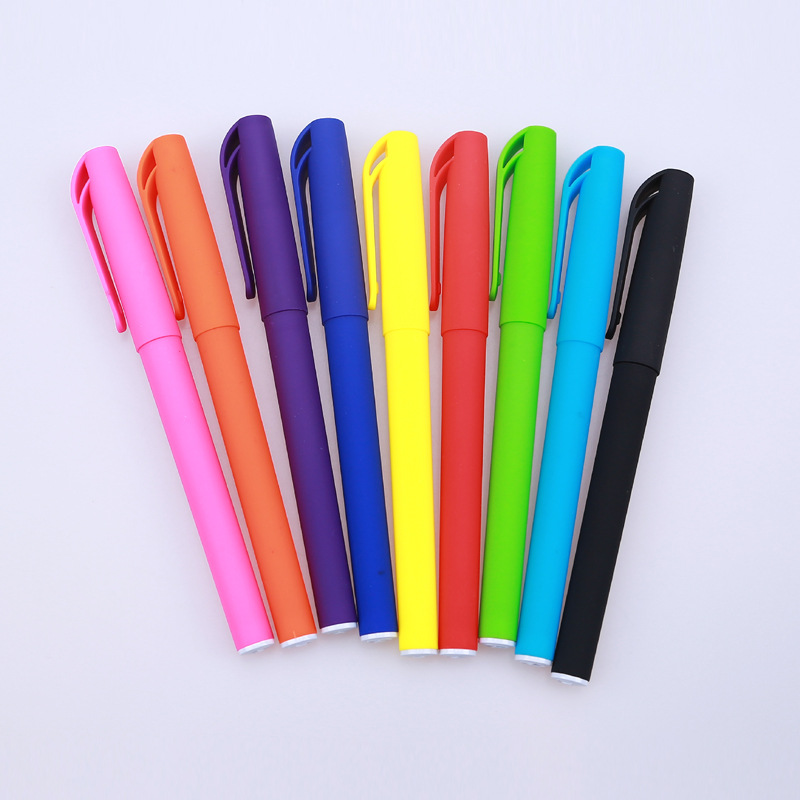 Gran capacidad de metal pintura gel pluma publicidad pluma logotipo firma pluma prescripción pluma hotel pluma QR código helado