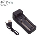 环高5VUSB 21700/CR15270/18650/16340 3.7V锂电池双槽充电器  1A