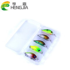 HENG JIA Rockfishing Lure False Baits Set Boxed Foreign Fishing Lure Hard Baits 5PCS