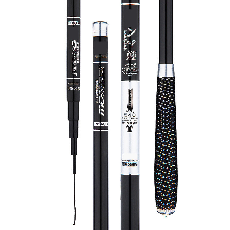 Barra de pesca de mesa cubierta de carbono caña de pescar 3,6 m 4,5 m 3,9 M 28 varilla de pesca de carpa ajustable dura al por mayor