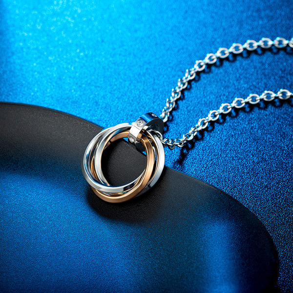 Necklace hip-hop style stainless steel