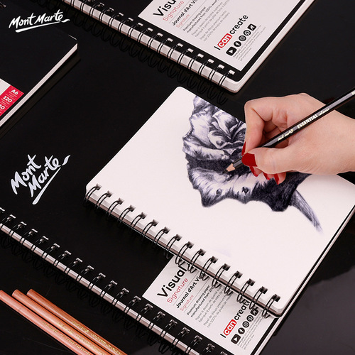 Montmartre a4 sketchbook loose-leaf 120 pages removable 8k thickened paper sketch paper cross-border wholesale sketchbook