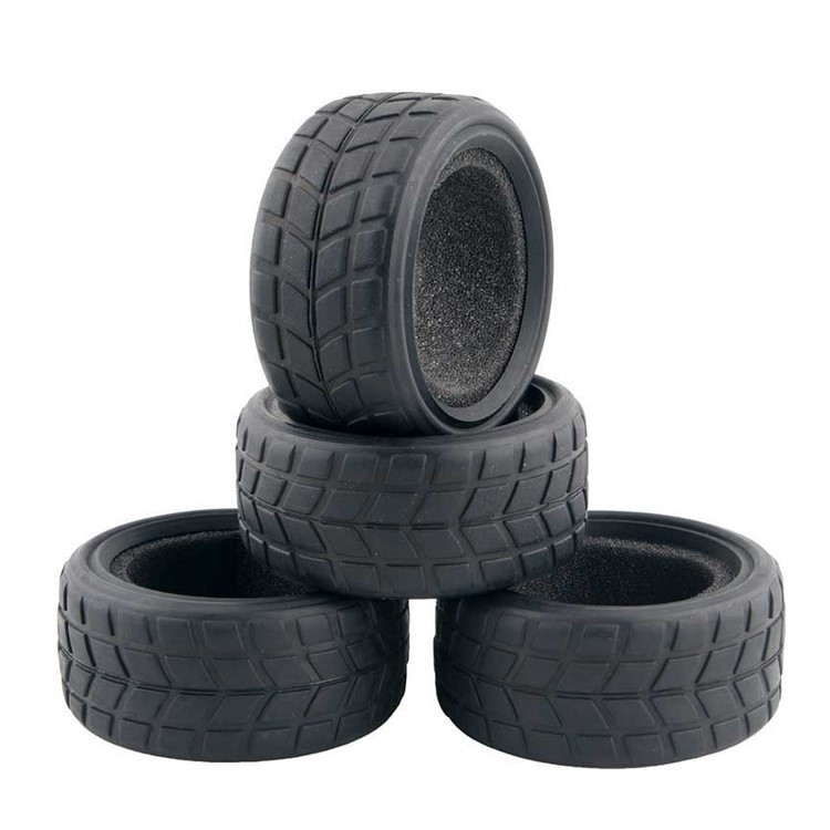 Neumático de carreras plano para coche modelo 1/10, adecuado para neumáticos de carreras callejeras ARRMA HSP TRAXXAS.