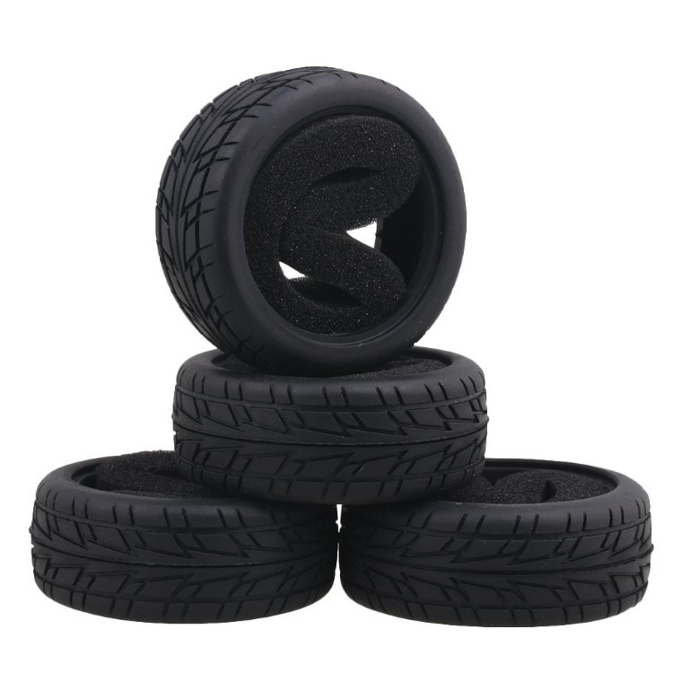 Neumático de carreras plano para coche modelo 1/10, adecuado para neumáticos de carreras callejeras ARRMA HSP TRAXXAS.