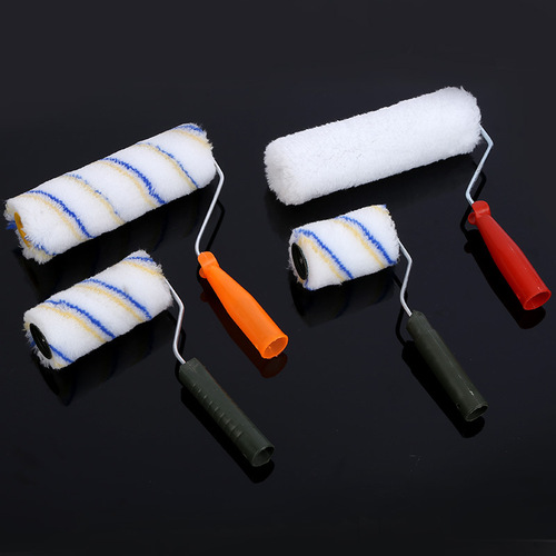 Factory Supply Beam Yellow and Blue 9-inch Roller Brush Roller Wall Brush for Interior and Exterior Wall Paint Latex Paint Application