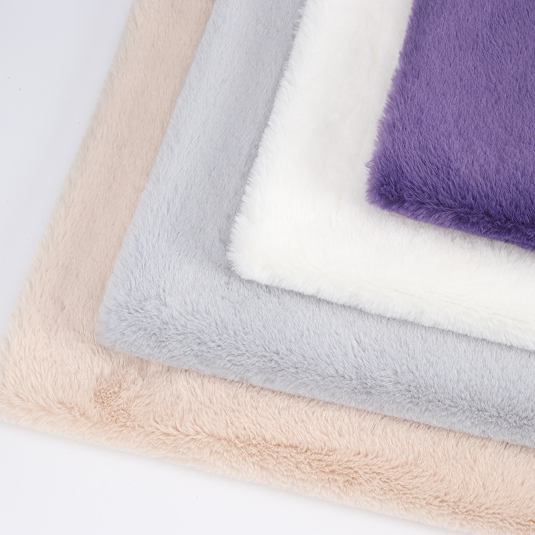 现货大兔毛 貂绒短毛绒 仿兔毛绒布 秋冬外套鞋子玩具保暖面料