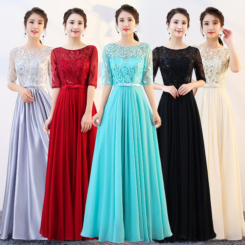 Cantata Performance Clothing Women's Long Skirt 2025 New Evening Dress Long Choir Performance Clothing Banquet Dress