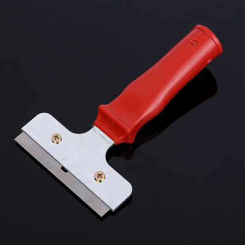 Grout removal tile floor cleaning scraper, adhesive cleaning tool small scraper, aluminum alloy glass cleaning knife