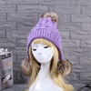 Woolen warm fashionable knitted hat with hood, 2021 collection, wholesale