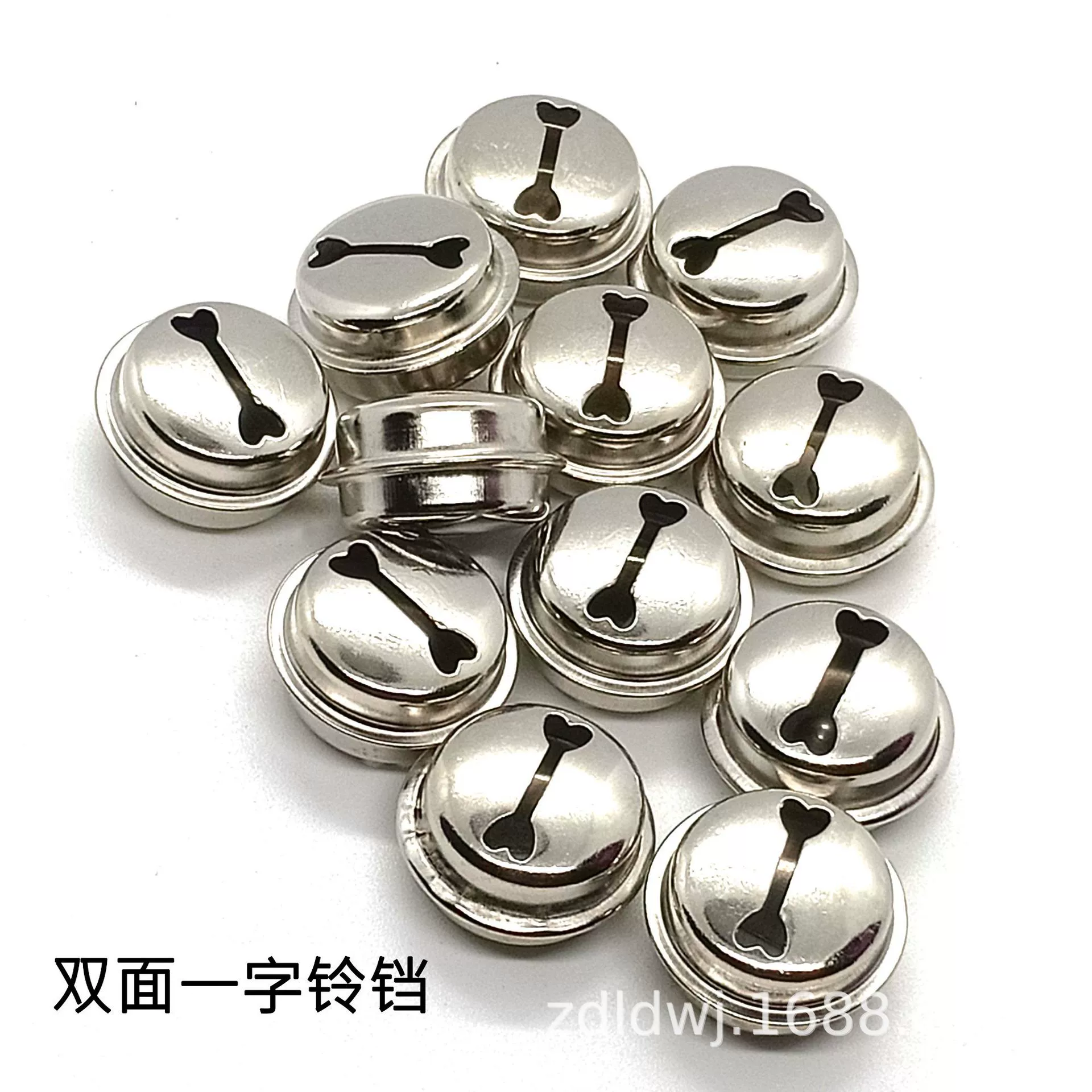 Специальный Экспресс-двусторонний колокольчик с одним словом, металлические сердца, плоские колокольчики, поделки своими руками, ювелирные изделия, материалы для рукоделия оптом