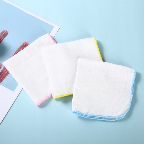 Baby gauze square towel, direct supply cotton maternal and infant product square towel, baby high density small square towel, burp towel wholesale