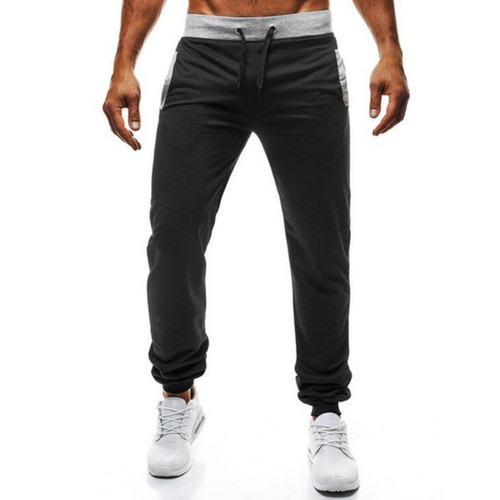 Bestselling Men's Casual Pants for Young Men - Elastic Loose Straight Leg Pants in Solid Color