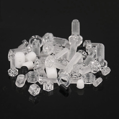 Wholesale plastic screws pc transparent screws transparent acrylic PC screws toys/fish tank/hamster cage