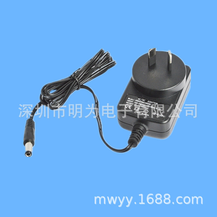 澳规12V1A插墙式开关电源 LED照明系统电源 澳规标准电源适配器