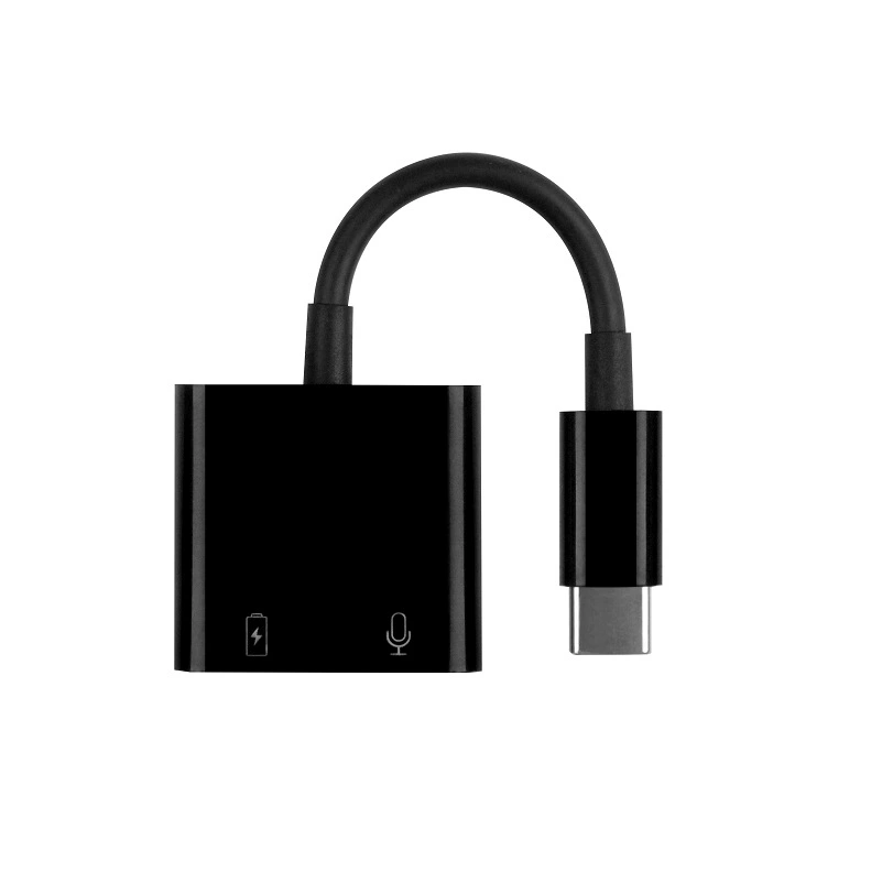 Двойной Type-C вращающееся соединение Two Type-C цифровой аудио вращающееся соединение Type-C на 3,5 мм