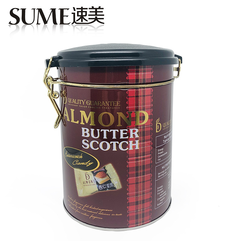 圆形密封食品罐 双铁线复合马口铁茶叶铁罐 咖啡金属铁盒