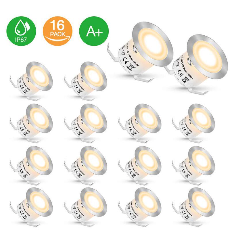 Led Outdoor Deck Light 12V Terrace Floor Kitchen Light String Ip67 Garden Small Diameter Indicator Courtyard Light Underground Light