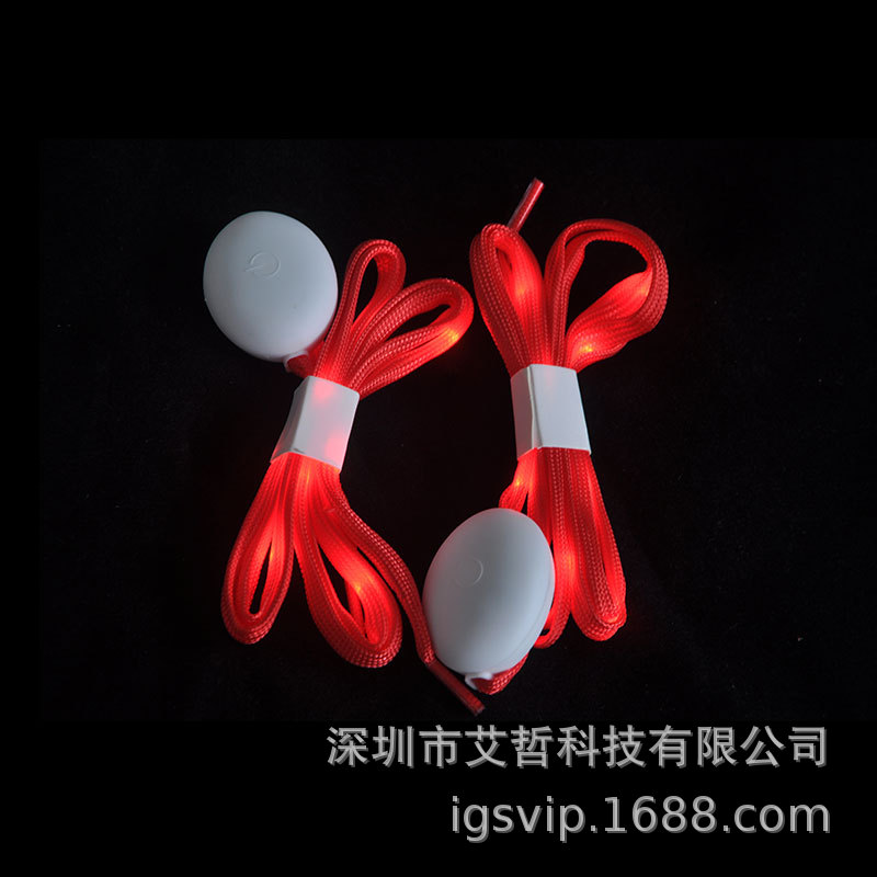 Nueva tierra empuje cordón luminoso LED perezoso zapatos luminosos luz juventud tejida cinta de nylon suministro directo de fábrica al por mayor