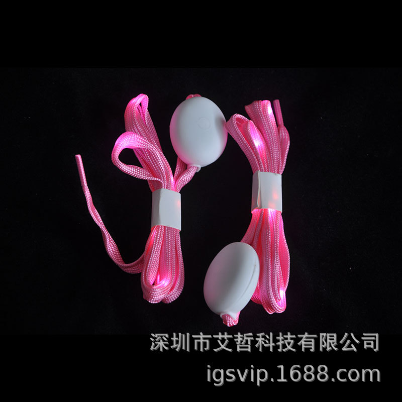 Nueva tierra empuje cordón luminoso LED perezoso zapatos luminosos luz juventud tejida cinta de nylon suministro directo de fábrica al por mayor