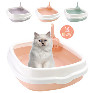 Pet supplies Amazon Explosion semi -closed cats sand pot cat toilet to send cat sand shovel cat sand pot online shop agent