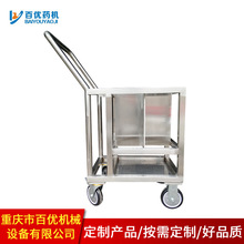 推车周转车平板推车洁净室推车304不锈钢三层推车