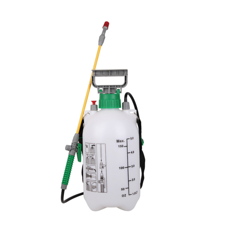 5 l/8 L hombro-tipo pulverizador de presión de aire manual jardinería riego y pulverización Desinfección del sitio regadera de plástico