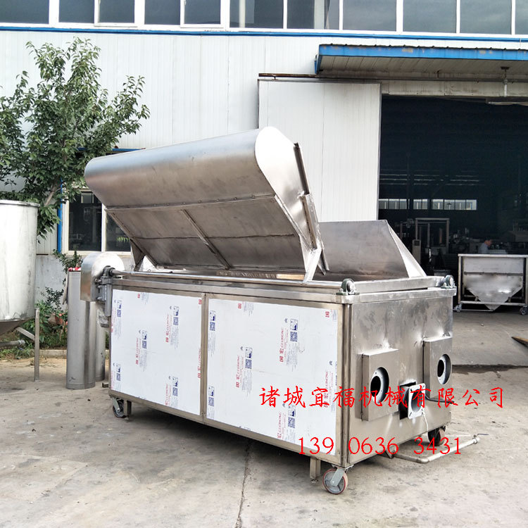 东兴鸡爪油炸机 燃柴油全自动凤爪油炸锅 宜福蚕豆油炸锅价格