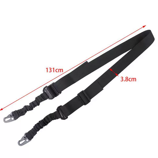 Tactical Strap Military Fan Single Point Mission Belt Rope 2-point Hanging Belt Safety Belt Real Person CS Three-point Tactical Gun Rope