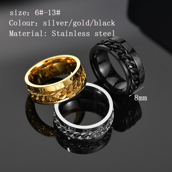 Men's ring stainless steel