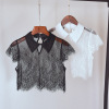 Demi-season lace false collar, universal shirt, decorations, Korean style, lace dress