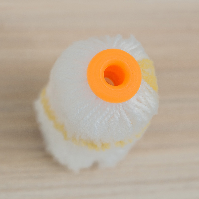 2-pulgadas cepillo de rodillo cabeza mini pulgar cepillo de pintura cepillo de rodillo mango de plástico cepillo de pintura de rodillo al por mayor