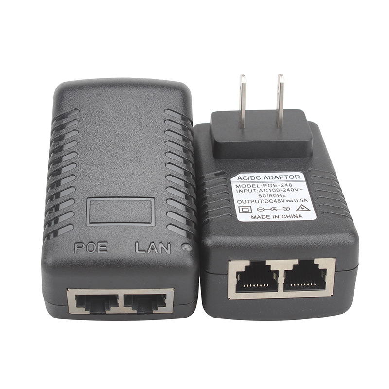 标准POE48V0.5A美规电源适配器POE-4805B
