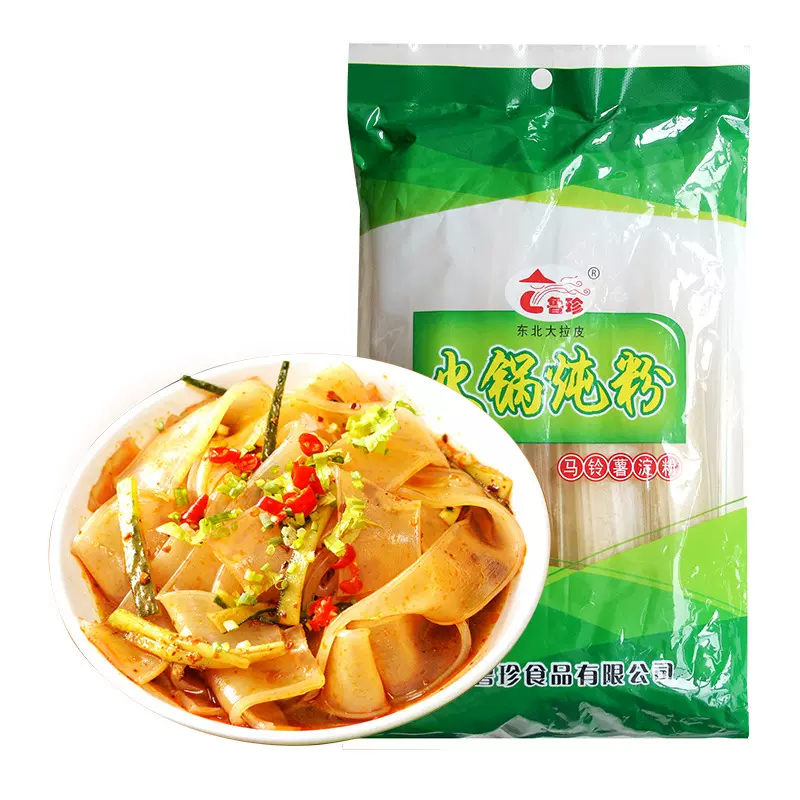 鲁珍 定制加工 火锅炖粉   土豆粉条火锅炖宽粉拉皮粉皮规格可选