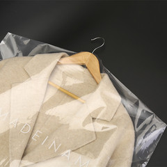 衣類ダストバッグプラスチック包装ドライクリーニングショップ吊り下げ衣類バッグ透明衣類ダストカバー家庭用コートスーツカバー