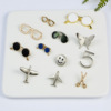 Fashionable jewelry, airplane, badge, universal brooch, sunglasses, European style, new collection