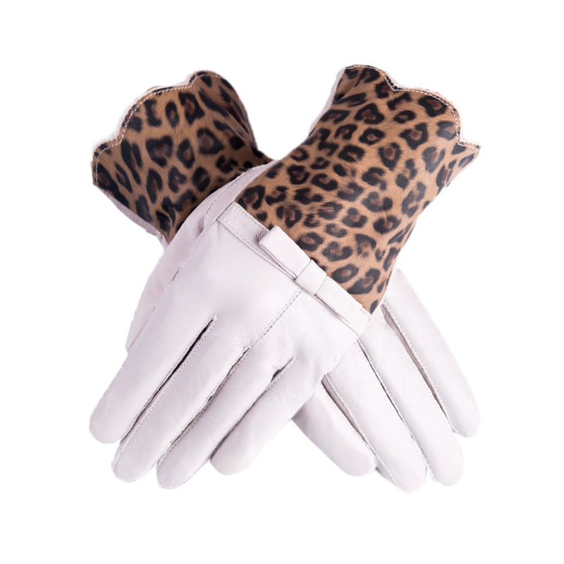 Gloves, windproof keep warm fleece winter set, genuine leather