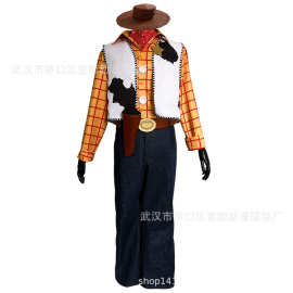 cos玩具总动员4 胡迪cos全套cosplay服装 牛仔警长男装
