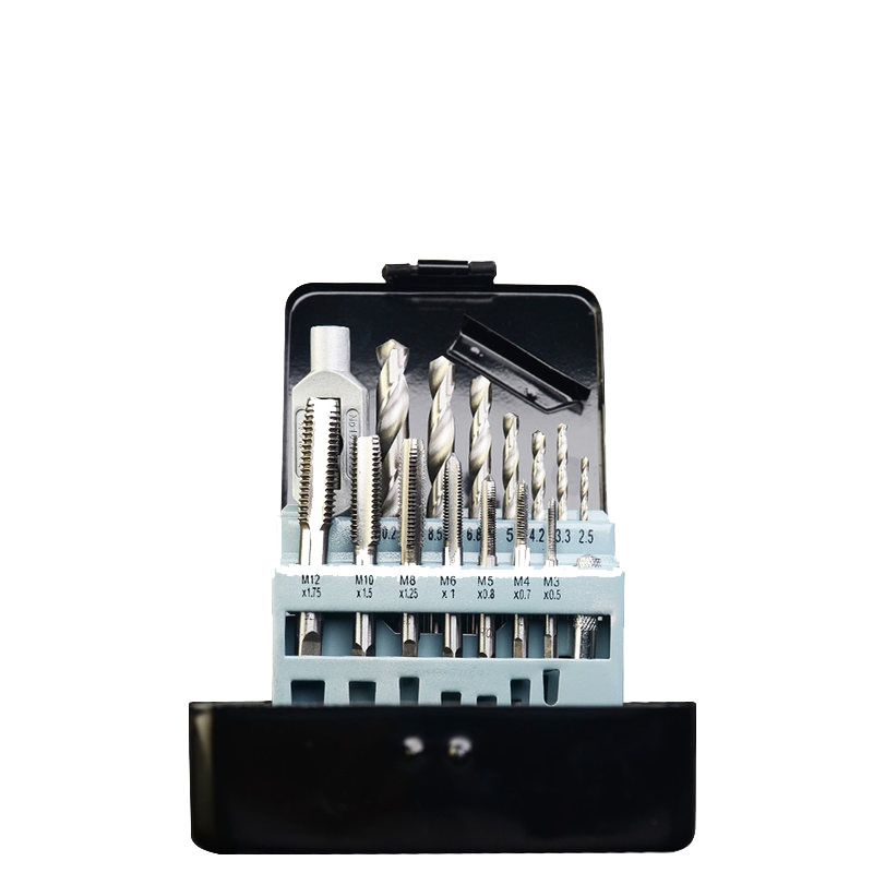 Juego de brocas de roscado de 16pcs Juego de boquillas de perforación de roscado de 15 piezas Máquina de perforación de roscado Máquina de roscado de precisión