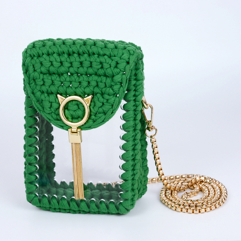 昊萌五金批发 diy手工编织包五金配件  1013亚克力手机材料包