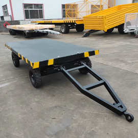 2.5T平板拖车 机场托运行李用牵引小拖车2.5吨货运站用托运小挂车