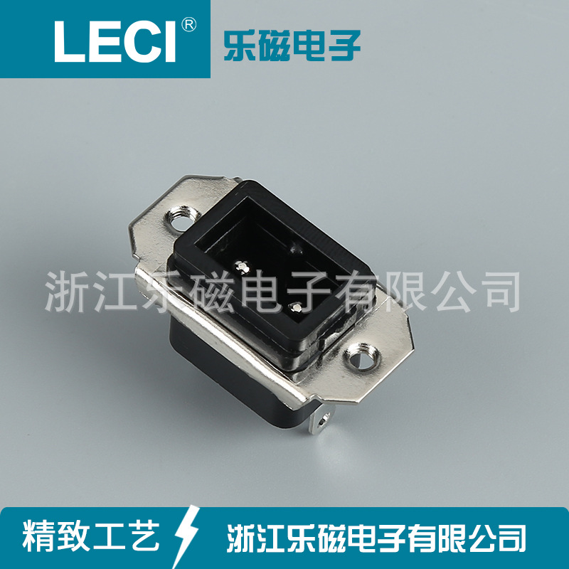 厂家供应低压家电双银脚双掷器具插座公母插座梅花插座接线插座