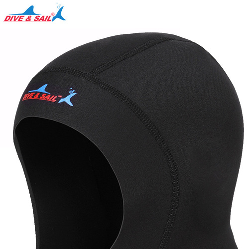 One piece dropshipping 1MM diving cap for men, sun protection, wet style, snorkeling, surfing and swimming cap for women, professional diving hood