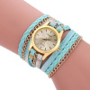 Fashionable retro woven bracelet, quartz watch, suitable for import, city style